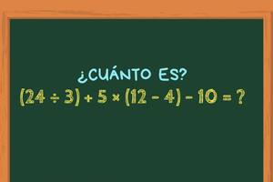 Animate a resolver este cálculo matemático en 30 segundos y poné a prueba todos tus conocimientos