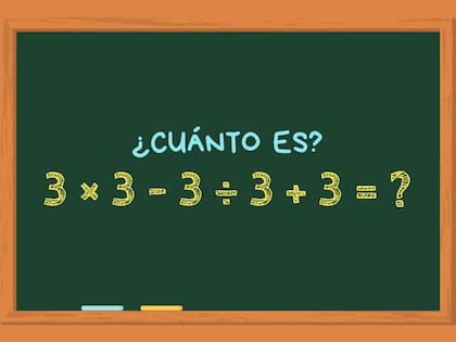 Animate a resolver este cálculo matemático en un minuto y poné a prueba todos tus conocimientos