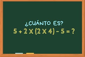 ¿Cuánto es 5 + 2 x (2 x 4) – 5? El cálculo matemático que muy pocos pueden resolver en 30 segundos sin calculadora
