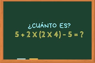 ¿Cuánto es 5 + 2 x (2 x 4) – 5? El cálculo matemático que muy pocos pueden resolver en 30 segundos sin calculadora