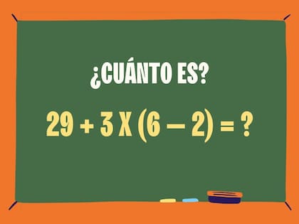 Animate a resolver este cálculo matemático y desafiá a tus amigos a lograrlo en menos de un minuto