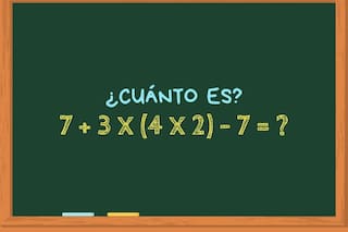 ¿Cuánto es 7 + 3 x (4 x 2) – 7? El cálculo que solo mentes maestras pueden resolver en menos de 30 segundos