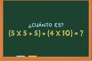 ¿Cuánto es (5 x 5 + 5) + (4 x 10)? El cálculo matemático que muy pocos pueden resolver en 20 segundos