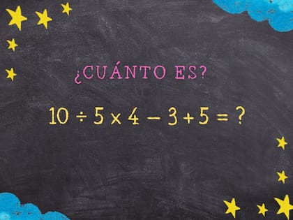 Animate a resolver este ejercicio matemático en 10 segundos y poné a prueba todos tus conocimientos matemáticos