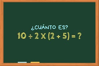 ¿Cuánto es 10 ÷ 2 x (2 + 5)? El cálculo matemático que solo las mentes más brillantes pueden resolver en siete segundos