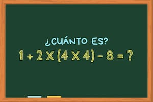 ¿Cuánto es 1 + 2 x (4 x 4) – 8? El cálculo matemático que solo el 1% de los usuarios termina en menos de diez segundos