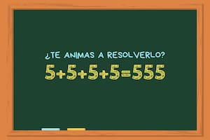 Animate a resolver este ejercicio matemático y poné a prueba todos tus conocimientos