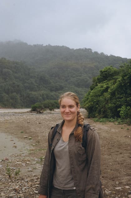 Anina Friederich, coordinadora del proyecto de conservación en las yungas salteñas