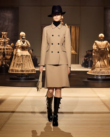 Anita López Vida en su debut en Paris Fashion Week 2024 sobre la pasarela de Dior