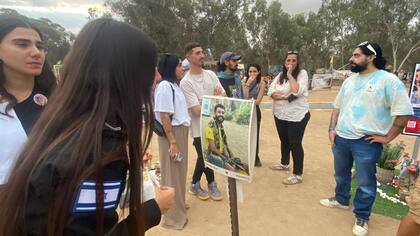 Aniversario del atentado de Hamas en Israel. Homenaje donde se realizó el festival Nova