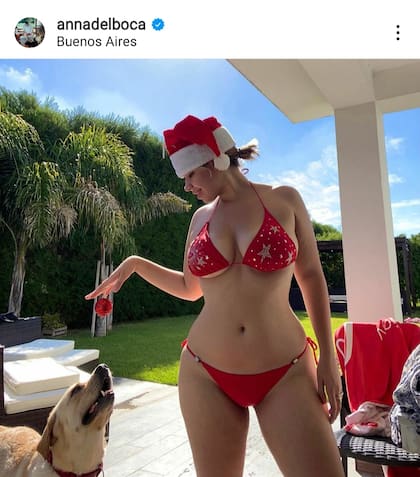 Anna del Boca asombró a todos con una foto que subió en Instagram luego de festejar Navidad