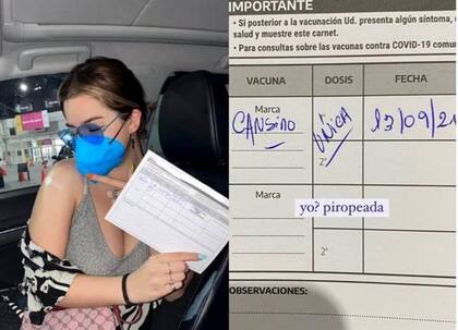 Anna del Boca subió a su cuenta de Instagram una imagen tras vacunarse y fue duramente criticada
