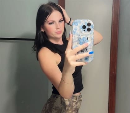Anna Kepner en una toma de TikTok. La adolescente apareció muerta el 8 de noviembre