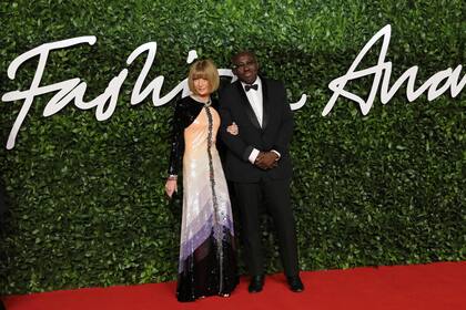 Anna Wintour, Editora de Vogue, junto a su par británico: Edward Enninful