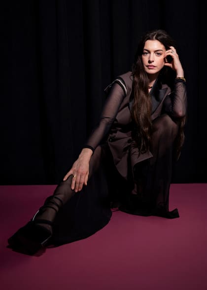 Anne Hathaway en Nueva York, el 14 de abril último
