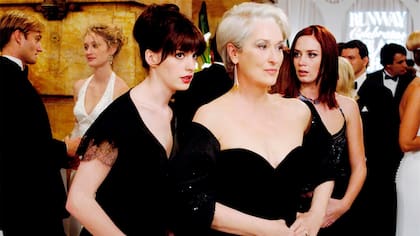 Anne Hathaway, Meryl Streep y Emily Blunt, protagonistas de la recordada El diablo viste a la moda