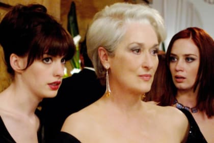 Anne Hathaway, Meryl Streep y Emily Blunt en El diablo viste a la moda de 2006