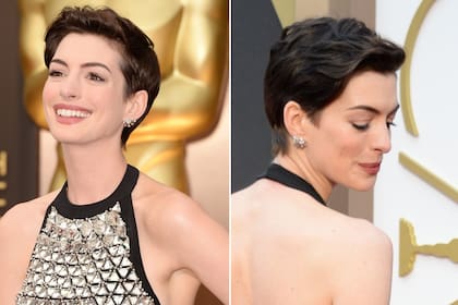 Anne Hathaway sí que sabe llevar el corte pixie: bien natural y con volumen