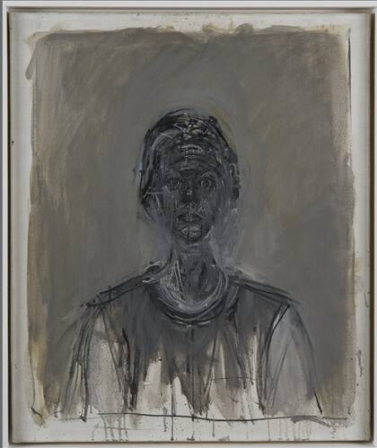 Annette negra, óleo sobre tela de 1962