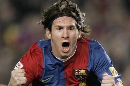 Año 2007. Messi marca su primer Hat trick frente al Real Madrid. El partido finalizó igualado en 3