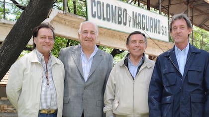 Años atrás, Julio César Colombo (f), Elvio Colombo, Néstor Nervi Colombo y Carlos José Colombo