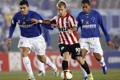 Ante Cruzeiro, marcó un gol decisivo en la Copa Libertadores 2009