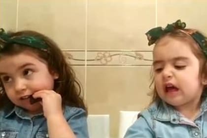 Ante el llamado "desafío del chocolate", las hermanas reaccionaron de manera completamente disímil