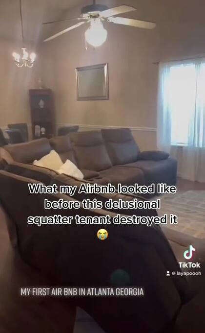 Antes de alquilarla, la casa estaba ordenada y totalmente limpia