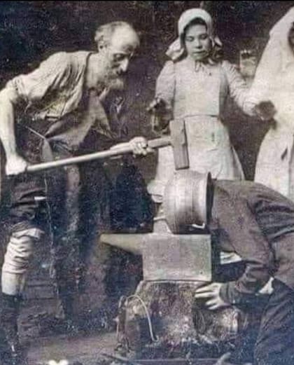 Antes de la invención de la anestesia, solían golpear a la gente en la parte trasera de la cabeza para que perdieran la conciencia