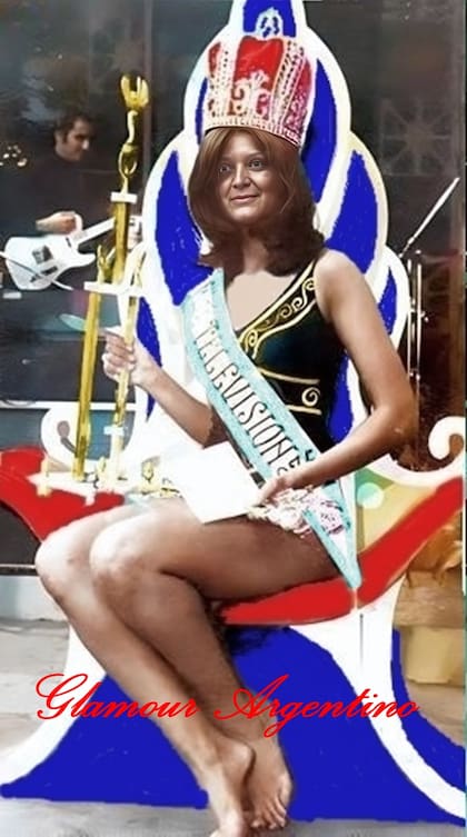 Antes de ser Miss Argentina, Adriana Salgueiro fue Miss Televisión. Crédito: Glamour Argentino.