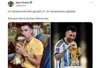 Antes de su comentario sobre el título con Inter Miami, el periodista ya había hecho una extraña comparación entre Messi y Cristiano Ronaldo