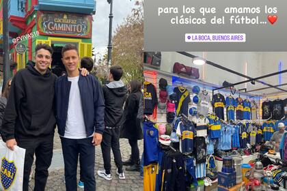Antes de su visita a La Bombonera, Ander Herrera estuvo en las calles de La Boca