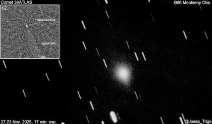 Antes del perihelio, el objeto parecía relativamente inactivo y solo emitía pequeñas cantidades de gas