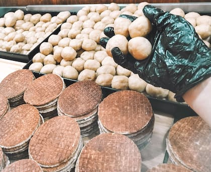 Antes y después: las bolitas que terminan en galletitas
