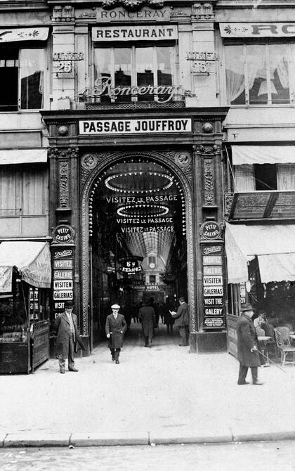 Antigua foto del pasaje Jouffroy.