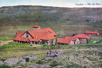 Antigua postal de La Copelina, la mayor proveedora de agua mineral del sudeste bonaerense