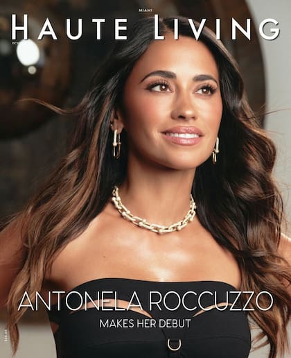 Anto Roccuzzo posó para la portada de la revista Haute Living de Miami (Foto: Instagram @hauteliving)