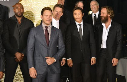 Antoine Fuqua, Chriss Pratt, Ethan Hawke, Byung-Hun Lee y Peter Sarsgaard