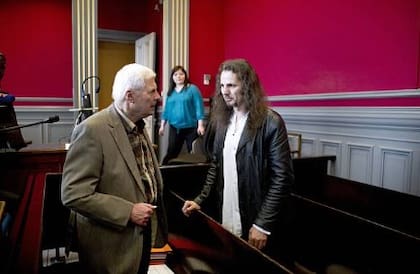 Anton y Bamberski, después de llevarlo a Krombach ante la Justicia (Getty Images)