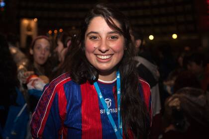 Antonela Piazza, una de las peregrinas que estuvo en el en el encuentro con argentinos del papa Francisco