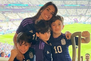 Anto Roccuzzo celebró el triunfo de la selección argentina con una tierna postal de sus hijos
