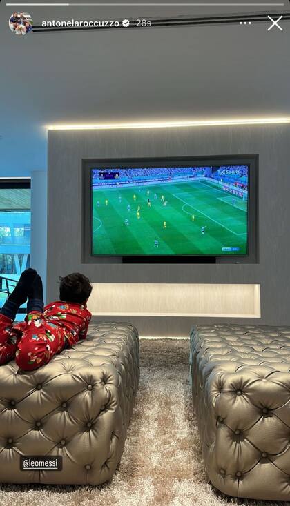 Antonela Roccuzzo compartió cómo se vive en su casa el partido de Argentina - Australia