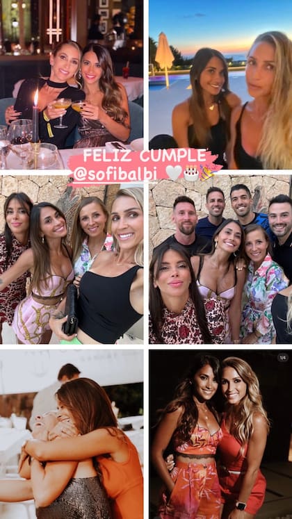 Antonela Roccuzzo compartió un posteo por el cumpleaños de su amiga Sofia Balbi (Foto: Instagram @antonelaroccuzzo)