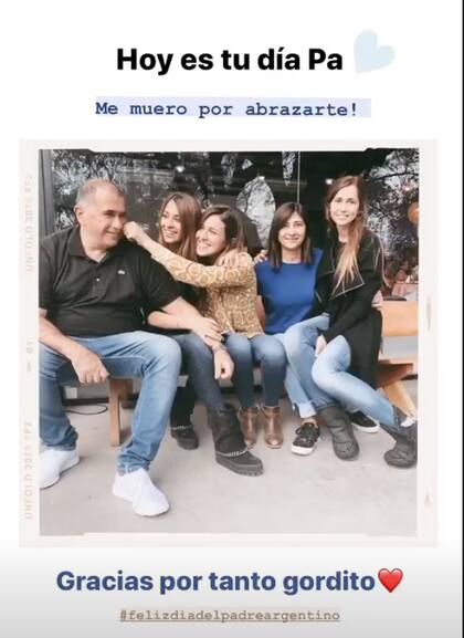 Antonela Roccuzzo compartió una foto también para su papá.