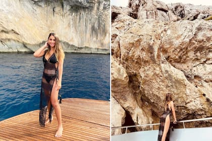 Antonela Roccuzzo deslumbró a sus seguidores de Instagram con un outfit playero de transparencias