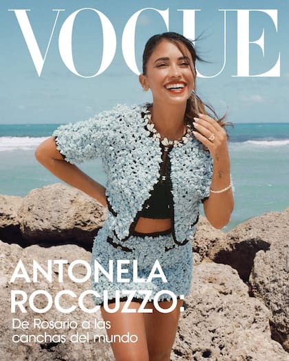 Antonela Roccuzzo fue tapa de Vogue México y Latinoamérica (Foto: Instagram @voguemexico)