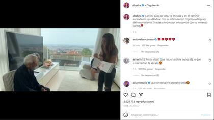 Antonela Roccuzzo llamó la atención de los usuarios de redes sociales al reaccionar a un video de Shakira