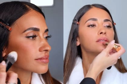 Antonela Roccuzzo mostró cómo se preparó para asistir a un exclusivo evento en Miami (Foto: Captura de video / Instagram @lancomeofficial)