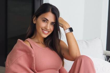 Antonela Roccuzzo suele usar mucho el color rosa (Foto: Instagram/@antonelaroccuzzo)