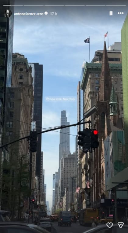 Antonela Roccuzzo viajó a la Gran Manzana para asistir a un evento de lujo (Foto: Instagram @antonelaroccuzzo)